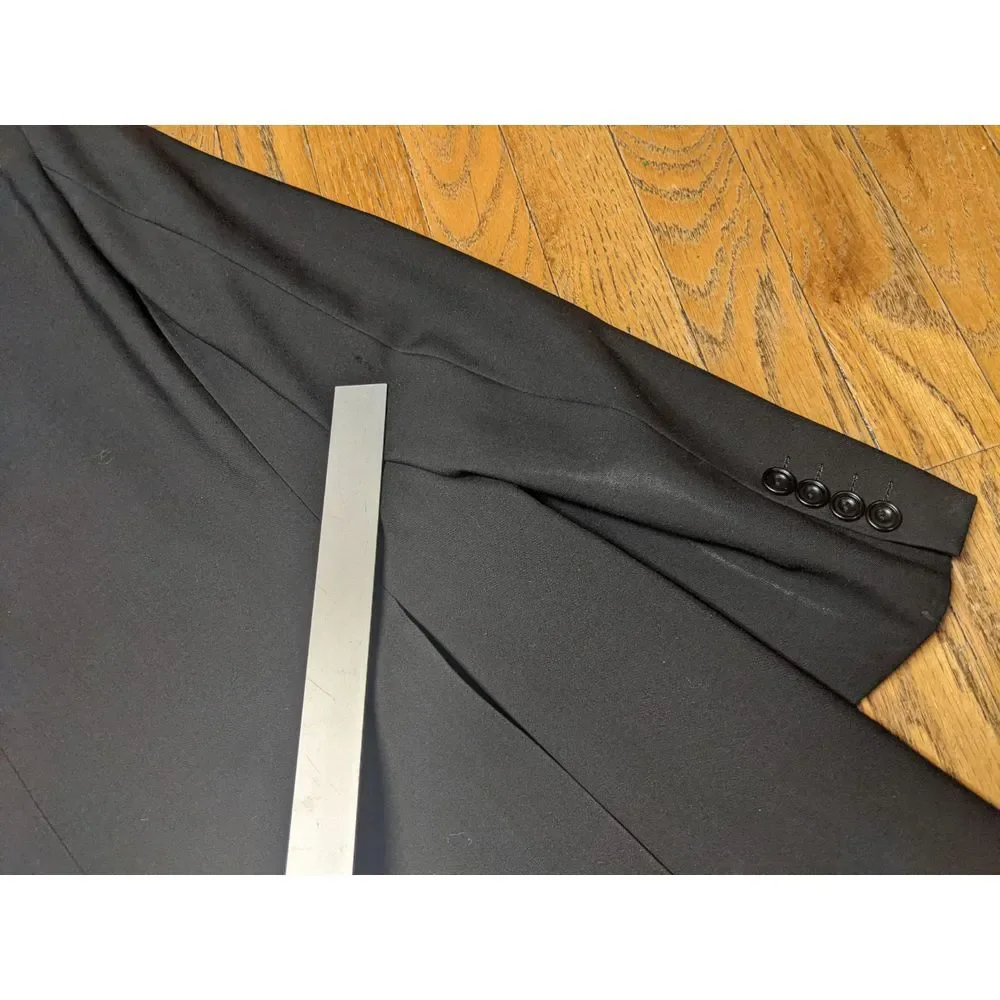 Vintage Burberry Double Brest Blazer Jacket Men's Sport Coat Black